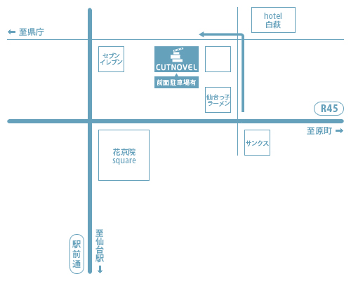 株式会社CUTNOVEL 地図